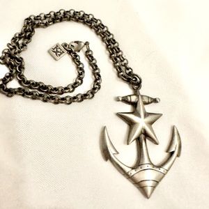 Kitsch Kouture Brand Rockabilly Hot Rod Anchor Necklace